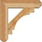Ekena Millwork Merced Craftsman Rough Sawn Bracket w/ Offset Brace, Western Red Cedar, 6"W x 22"D x 22"H BKT0604X22X22MRC04RWR - alternate 2